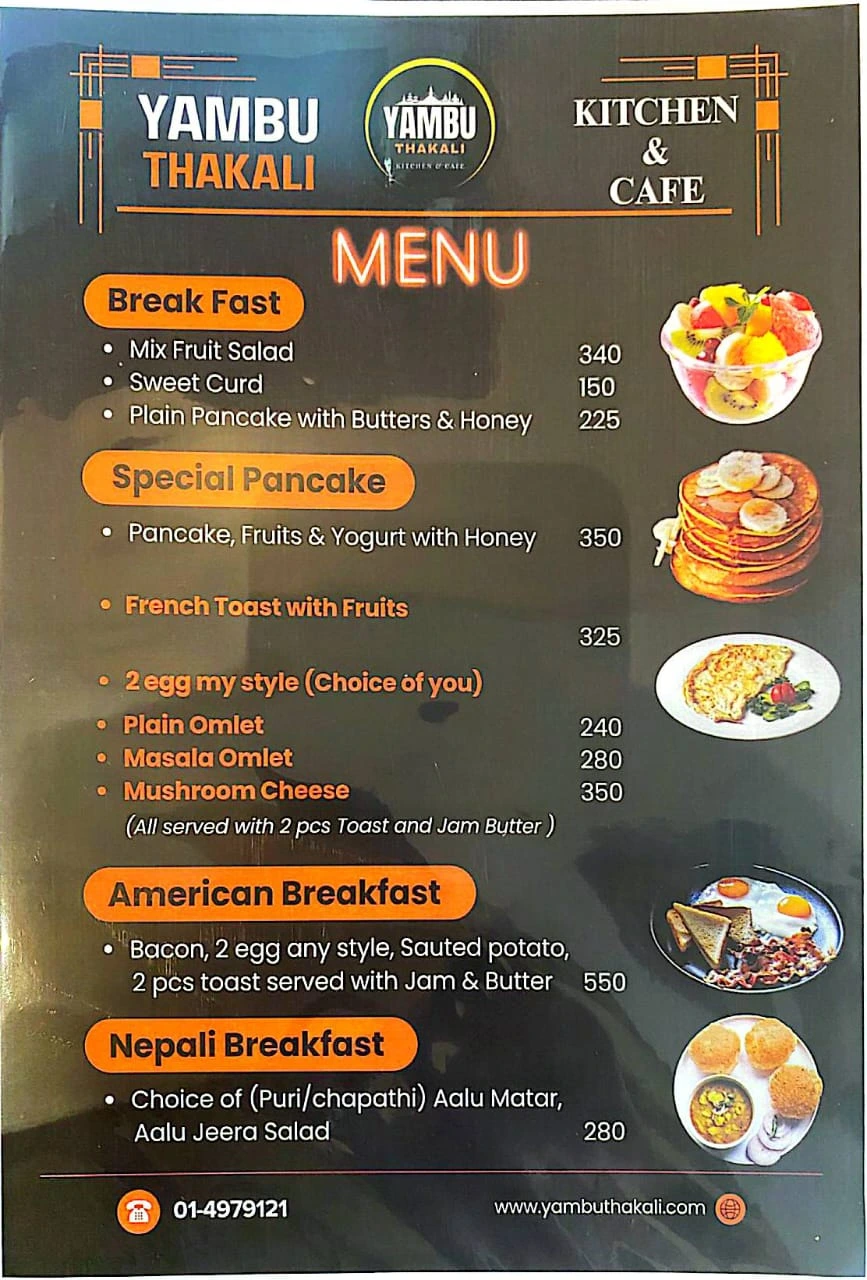 Yambu Thakali Menu Page 2
